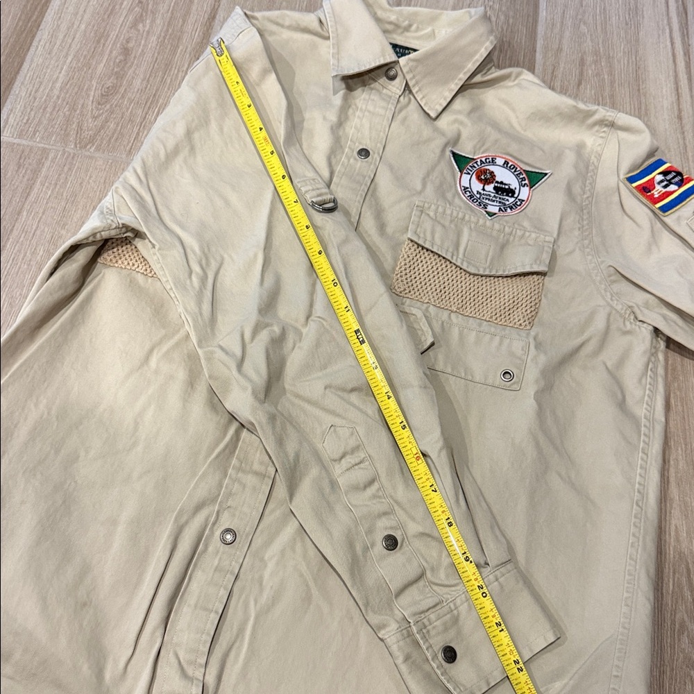 Very nice Ralph Lauren safari style M has added patches Africa and Range Rover - Picture 12 of 12